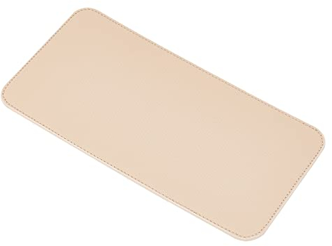 WADORN Handtaschen-Bodenformer aus PU-Leder, rechteckige Tragetaschen-Bodenkissen, 30x15cm, veganes Leder Taschenfutter Geldbörse für LV Neverfull MM Speedy 30 Coach Kosmetiktasche, Aprikose