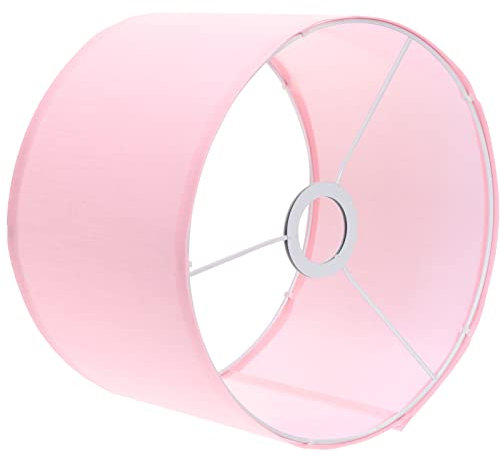FRCOLOR Tissu Abat-Jour E27 Clip Couvercle De La Lampe Lustre Abat-Jour Remplacement Pour Table Lampadaire Rose