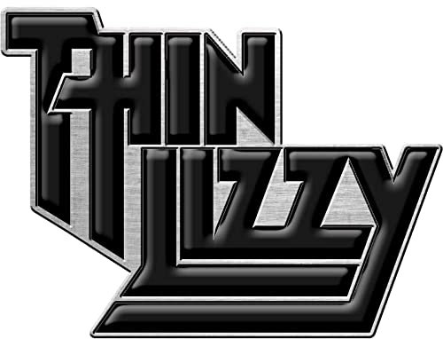 Thin Lizzy Pin Badge Classic Band Logo Nue offiziell Schwarz One Size