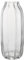 JAKY-Global Jarrón Grande de Cristal Acanalado Alto Transparente - Florero de 32 cm para Decoración del Hogar, Centros de Mesa y Arreglos Florales