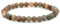Miracles Minéraux Bracelet perle ronde 6 mm, pierre naturelle, création artisanale française, plus de 60 choix (Pierre de lune noire 6 mm)