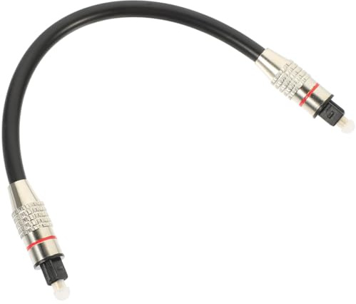 OSALADI Cavo audio ottico 0,20 m per TV e soundbar, cavo audio digitale con connettori placcati oro, copertura protettiva, compatto, per home theatre
