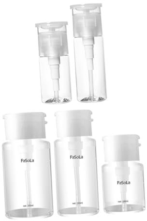 Ipetboom 5St Flaschen Flasche in Reisegröße Lotionsbehälter seifenspender Glasflasche Kosmetikflasche aus Glas Toner Shampoo-Flasche Leere Flasche kosmetische Flasche Weiß