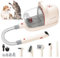 GROMCLIP Kit de toilettage pour animaux de compagnie avec aspirateur de 1,8 L pour l'épilation des poils de chien, aspiration puissante pour la perte des animaux de compagnie, fonctionnement