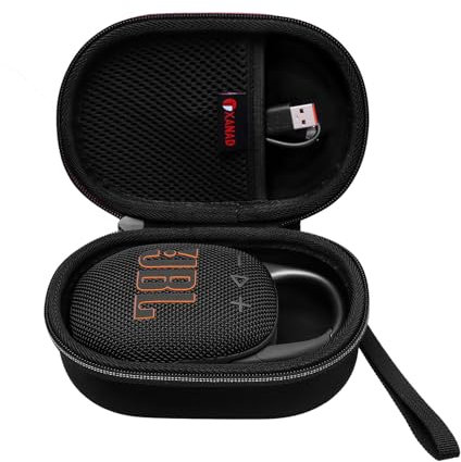 XANAD Hard EVA Case for JBL Clip 5 / soundcore Select 4 Go Ultra Portable Bluetooth Speaker Box Pro Sound (Black)