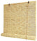 Bambusrollo, Bambus Rollo, Bambus Raffrollo, Sonnenschutz Jalousien, Sonnenschutz und Atmungsaktiv, Für Den Hofgarten Balkon Innen- Und Außenbereich-Originalfarbe weiße Linie-90x140cm(Breite x Höhe)