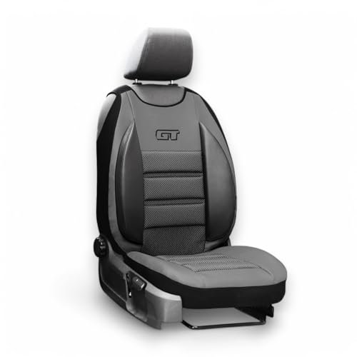 XTRM-CAR Sitzbezüge GT Ergonomic passt für Citroen Jumpy - Hochwertige Autositzbezüge - 1 STK - GT GRAU