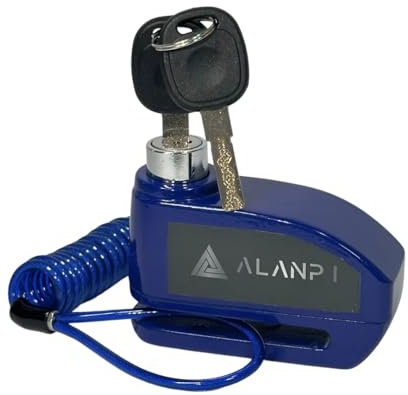 Candado moto disco alarma 110db, Alarma moto Impermeable, Candado Disco Moto con cable 1,5M, Candado moto con alarma, Antirrobo Moto Universal, Alarma para moto, Candado Moto Alarma