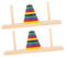 2 Stück Hölzernes Intelligentes Puzzle Teiliges Tower of Hanoi für Erwachsene Kreatives Denkspiel Kreativität und Problemlösungsfähigkeiten für DIY Partys und Entspannende Stunden