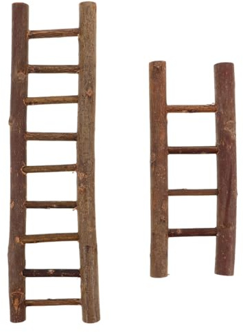 Abaodam 2 Piezas De Mini Escalera De Juguete para Casa De Muñecas Mini Escalera De Casa