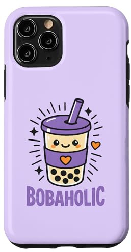 Bobaholic Bubble Tea Boba Lover Kawaii Drink Süßer Milchtee Hülle für iPhone 11 Pro