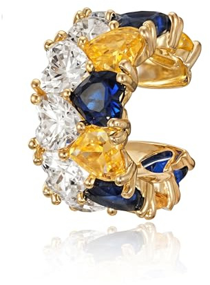 Jenosy Gold Ear Cuff Damen Nicht Piercing Öffnen Wrap Ohrringe 14K Vergoldet Zirconia Ohrmanschette Gold Handmake Schmuck Geschenk für Frauen
