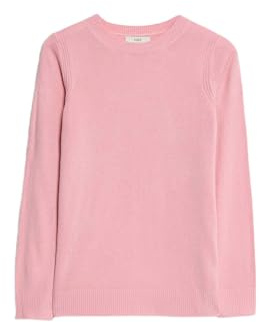 Marks & Spencer Maglione Supersoft con Collo Giro da Donna Rosa