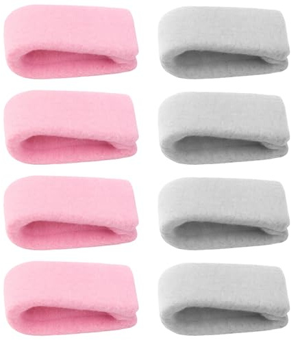 YyiFcg Bettdeckenhalter gegen Verrutschen, 8 Stück Bettdecken Clips, Halterungen für Bettdecken und Kissen, Bequeme Schlafausrüstung, Grau und Rosa