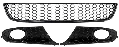 Front Nieren Kühlergrill Grill Für VW Für Golf Für Jetta Sport Wagen MK6 2009-2013 Front Lower Grille Schwarz ABS Lackiert Auto Zubehör