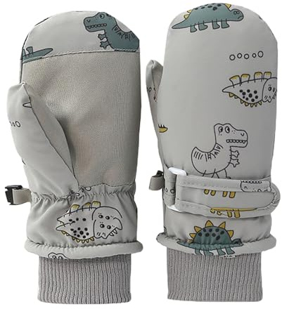 Kinder Skihandschuhe, 1-8 Jahre Kinderhandschuhe Wasserdicht Winddicht Fäustlinge Handschuhe für Skifahren Radfahren Snowboarden Outdoor-Aktivitäten für Jungen Mädchen