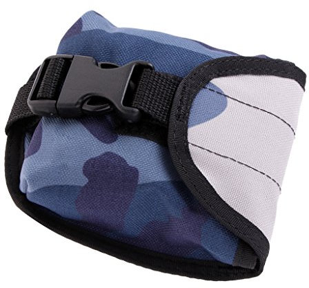 Homyl Tauchen Bleigürtel Taschen Weight Pocket Bleitaschen mit Seitenschnalle Gewicht Gürtel Tasche - Blau