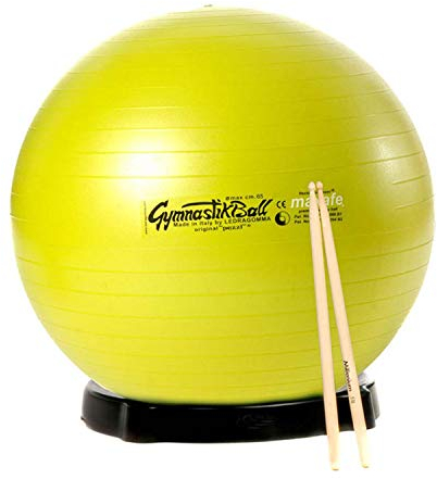 Drums Kombi Pezzi Ball MAXAFE 65cm Ø Ballschale Drums Stick Gymnastikball