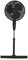 Signature S40011B Portable 16 Inch Oscillating Pedestal Fan with Adjustable Tilt Angle and Height, 3 Plastic Blades, 3 Heat Settings, Carry Handle, Black