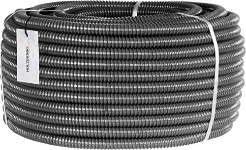 HOLZBRINK Teichschlauch 19 mm (3/4”) Spiralschlauch PVC Saugschlauch verstärkt, Länge: 15 m, HVS-01-15