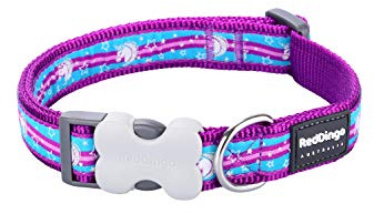 Red Dingo Bucklebone-Hundehalsband-Design, Einhorn-Violett, Größe M, 20 mm