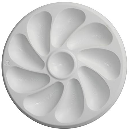 Austernteller, Kunststoff, für 9 Austern, Durchmesser 26 cm, 4 Stück