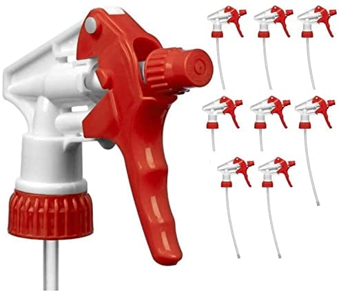 Pulverizador de gatillo resistente de repuesto para botellas de 28/46 a 32 onzas, boquillas pulverizadoras, cabezal de pulverización resistente a los químicos, pieza de repuesto para botellas de