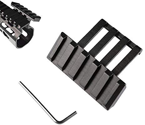 WEREWOLVES Taktische 5-Schlitz-Seitenschiene 45 Winkelversatz 20 mm Picatinny-Schienenhalterung Weaver Low Profile Adapter Visier Laser Fit Keltec Sub 2000