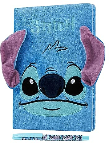 Disney Stitch Notizbuch, Geschenkset, Lilo und Stitch, A5, Plüsch und Stift
