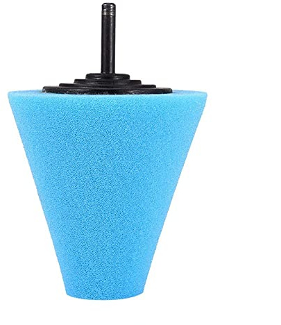 1 Pcs Polierschwamm, Polierkegel, Polierpolierpad Schaumpolierkegelförmige Polierpads Für Räder - Verwendung Mit Bohrmaschine Blau