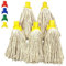 Mop Heads Replacement, Colour Coded Self Threading Socket Cotton Mop Head No.12 PY (Yellow, Pack of 5)