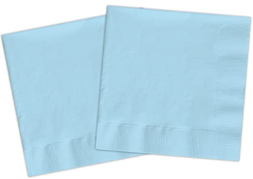 Tovaglioli carta FSC compostabili (33x33cm, doppio velo), 20 pezzi, azzurro pastello