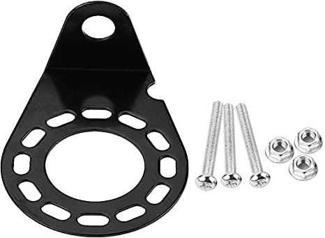 Yosoo Steckdosenhalter Anhängerkupplung Metallhalterung für 7 Pin 13 Pin Caravan Anhängerkupplung Stecker Steckdose, Steckdosenhalterung für Anhänger, Schwarz
