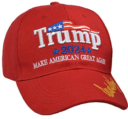 Zonster Rot MAGA Donald Trump Hut 2024 Usa Flagge Slogan Baseballkappen Gestickte Präsident Hut Donald Trump Cap