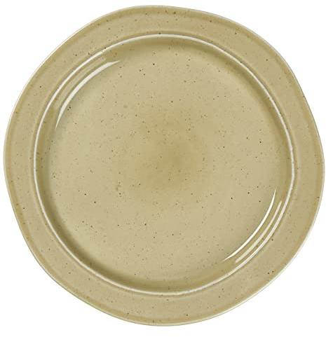 Ib Laursen Dessertteller Kuchenteller Teller Frühstücksteller Mustard Dunes Durchmesser: 22 cm Steingut gelb