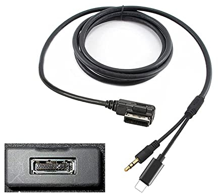 MMI MDI Aux Charing Cable 3,5 mm Kit adattatore Aud-io per Merced-ES Ben-z, compatibile con iP 14 13 Pro 12 11 Pro Max Xs Max XR 8 7 6