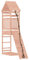 vidaXL Spielturm, Klettergerüst mit Kletterwand, Kinder Kletterturm mit Sandkasten, Spiel-Zubehör für Garten, Spielgeräte Spielplatz, Massivholz Douglasie