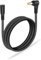 GINTOOYUN DC 5.5mm x 2.5mm Power Extension Cable，18AWG DC5525 90 Degree Male to Female Power Adapter Cable for Security Camera,LED Strip Light Etc. (3m/9.8FT)