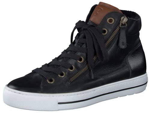 Paul Green Damen SUPER Soft Hightop-Pauls | Frauen High-Top Sneaker | Schnürstiefeletten | Schnürsenkel und Reißverschluss