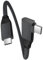 Right Angle USB C to USB C Short Cable 0.2M, USBC 90 Degree Cable 100W, Type C 3.2 Gen2x2 20Gbps Data Transfer Fast Charge Cord, 4K@60Hz Video, for iPhone 15 16, Pixel 9, Dell XPS 17, Galaxy S24 S25