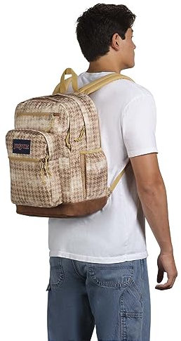 JanSport Cool Backpack, with 15-inch Laptop Sleeve - Large Computer Bag Rucksack with 2 Compartments, Ergonomic Straps,, Batik Houndstooth, One Size, Cool Backpack
