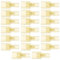 The Lord of the Tools 20 Sätze 6,3mm Flachstecker mit Isolierhülsen, DREI In-line Liegende 6,3mm Männlich Flachstecker Elektrisches Zubehör 52,5 X 21 X 7mm