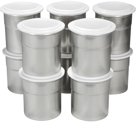 Generisch Pacojet Pacossierbecher inkl. Deckel 10er-Set Chromstahl Edelstahl