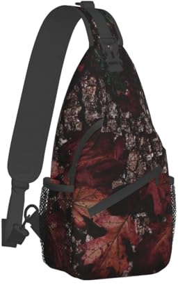 ESASAM Outfitter Tuff Camo Print Herren Casual Crossbody Brusttasche - Premium einseitig bedrucktes Design, Schwarz , Einheitsgröße