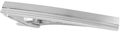 Krawattennadel kurz 5,8 cm silbern matt-glänzend inkl.Geschenkbox - edles Accessoire für die Seidenkrawatte