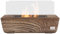 HOMCOM Chimenea de Mesa Chimenea de Bioetanol Portátil Capacidad de 150 ml Combustión de 45 Minutos Estufa de Bioetanol para Interior 5-8 ㎡ Roble