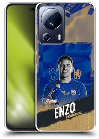 Head Case Designs Offizielle Chelsea Football Club Enzo Fernández 2023/24 Erstes Team Soft Gel Handyhülle Hülle kompatibel mit Xiaomi 13 Lite 5G