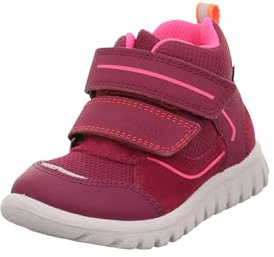 Superfit Mädchen SPORT7 MINI leicht gefütterte Gore-Tex Sneaker, ROT/PINK 5000