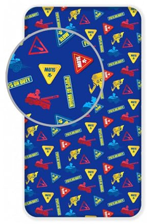 Paw Patrol Signpost Spannbettlaken, 90 x 200 cm