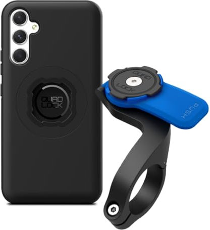 Quad Lock Out Front Bike Phone Holder Kit with MAG Phone Case for Samsung Galaxy A34
